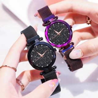 Starry Sky Watch Star Watch Magnetic Strap Watch Woman Watch