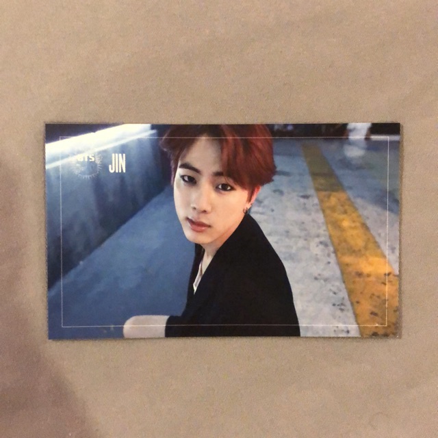 Official Bts Jin Dark And Wild Album Photocard Pc Dark Wild Shopee Philippines