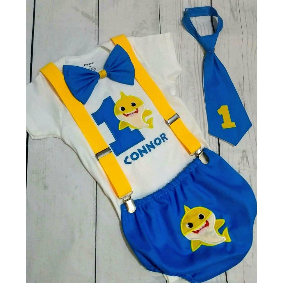 baby shark 1st birthday outfit boy