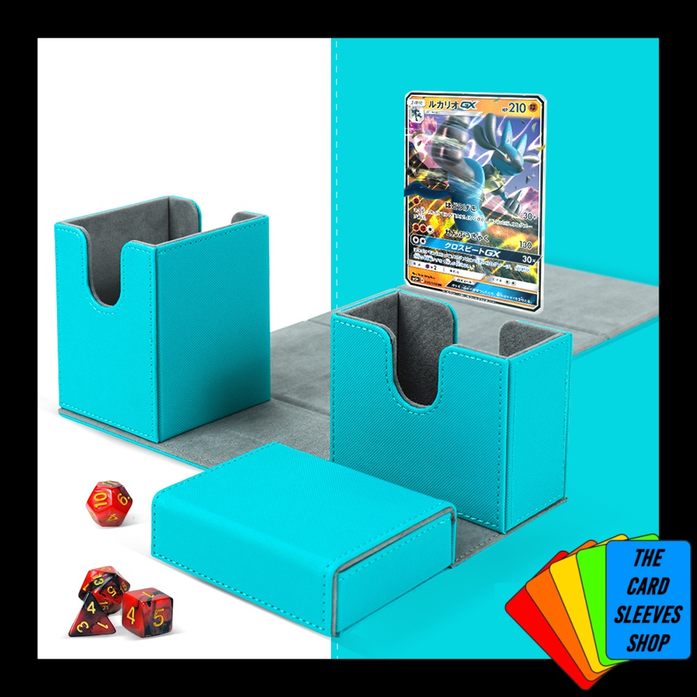 MTG Commander Deck Box. Flip Leather Deck Box with compartments for