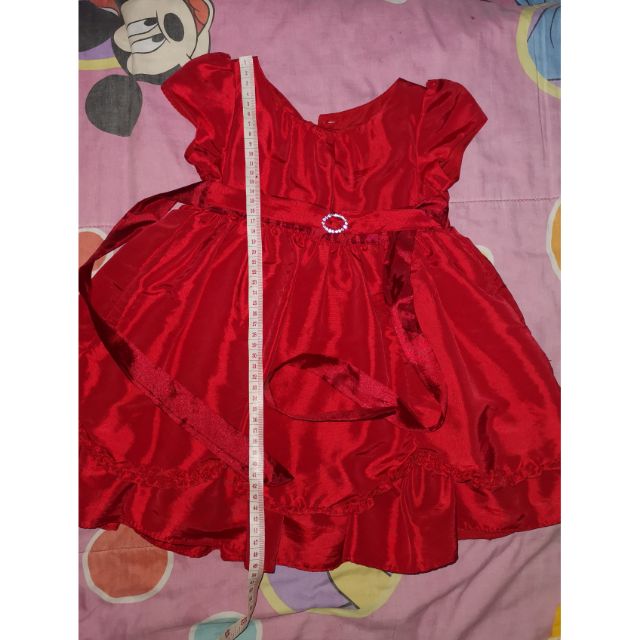 red 1 piece dress