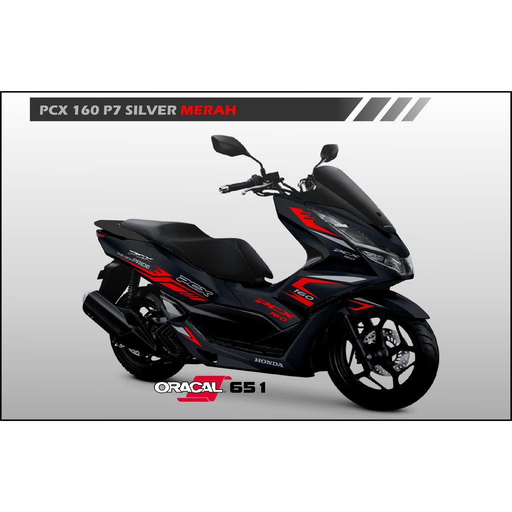 Pcx 160 Black Sticker Cutting Sticker New Pcx Shopee Philippines