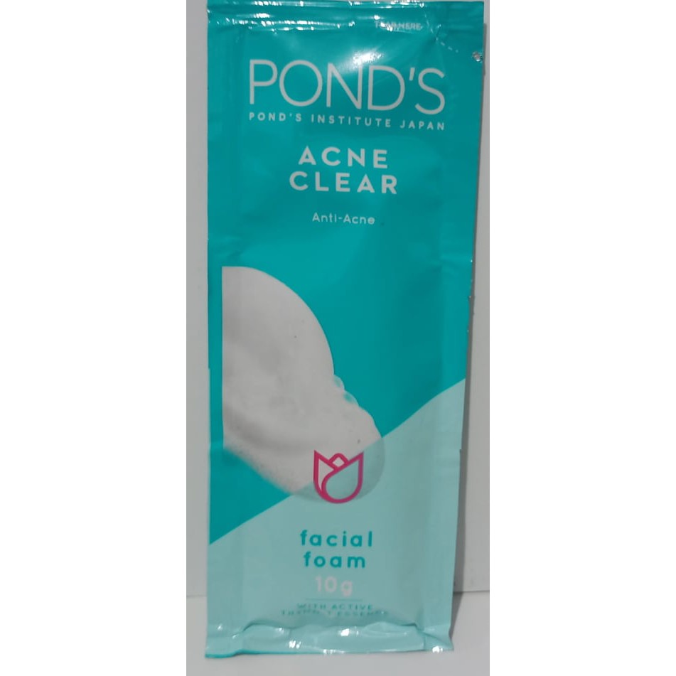 3pcs Ponds Acne Clear Anti Acne Facial Foam With Active Thymo T Essence 10g Shopee Philippines