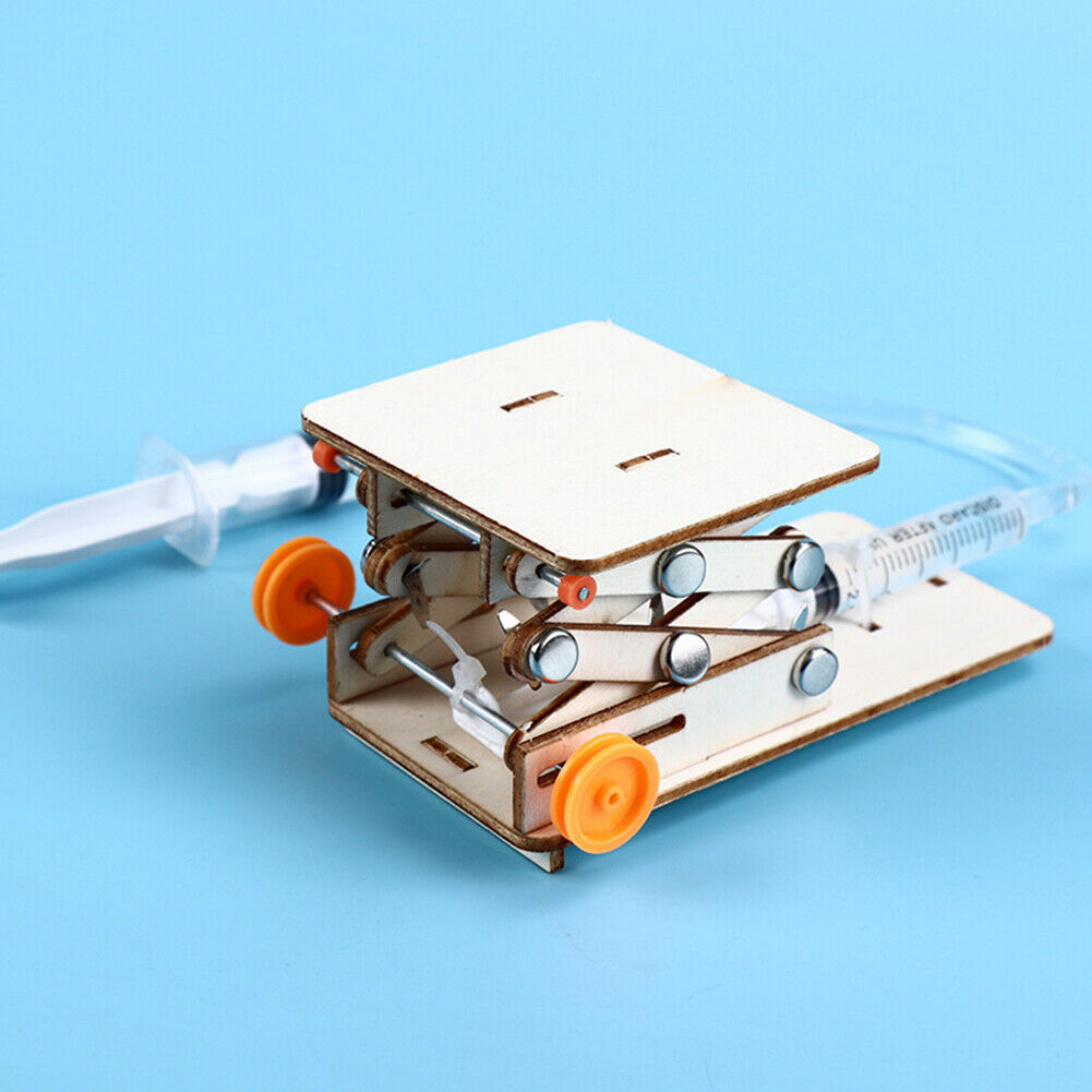 Kids DIY Science Toy Educational Scientific Experiment Kit Hydraulic Lift Table 