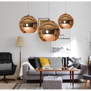 modern copper pendant light