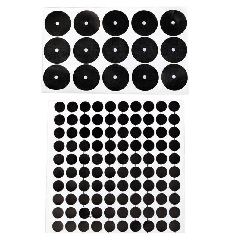15Pcs Billiard Point Black Table Spots White Ball Point Sticker Snooker 35mm 