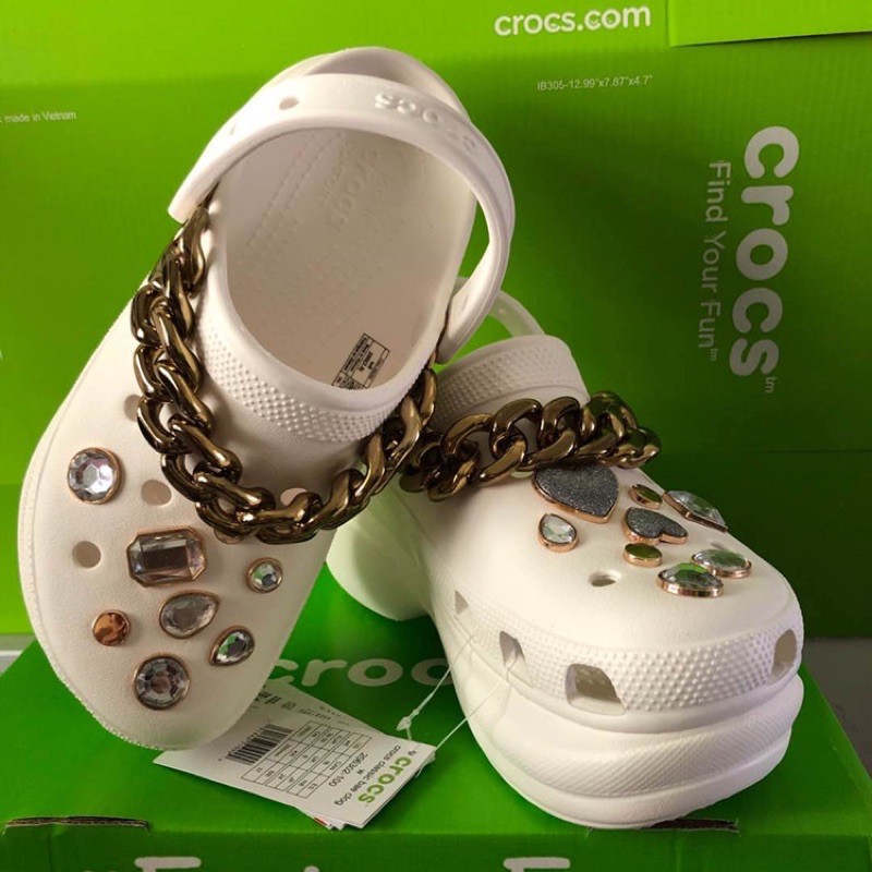 women's crocs classic bae embellished clog