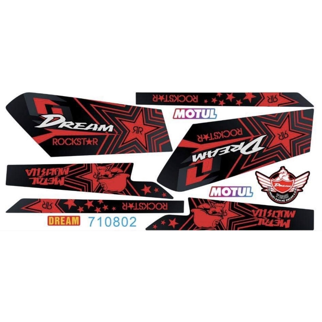 terbaru ex5 dream rockstar sticker design vietnam custom made honda ex5