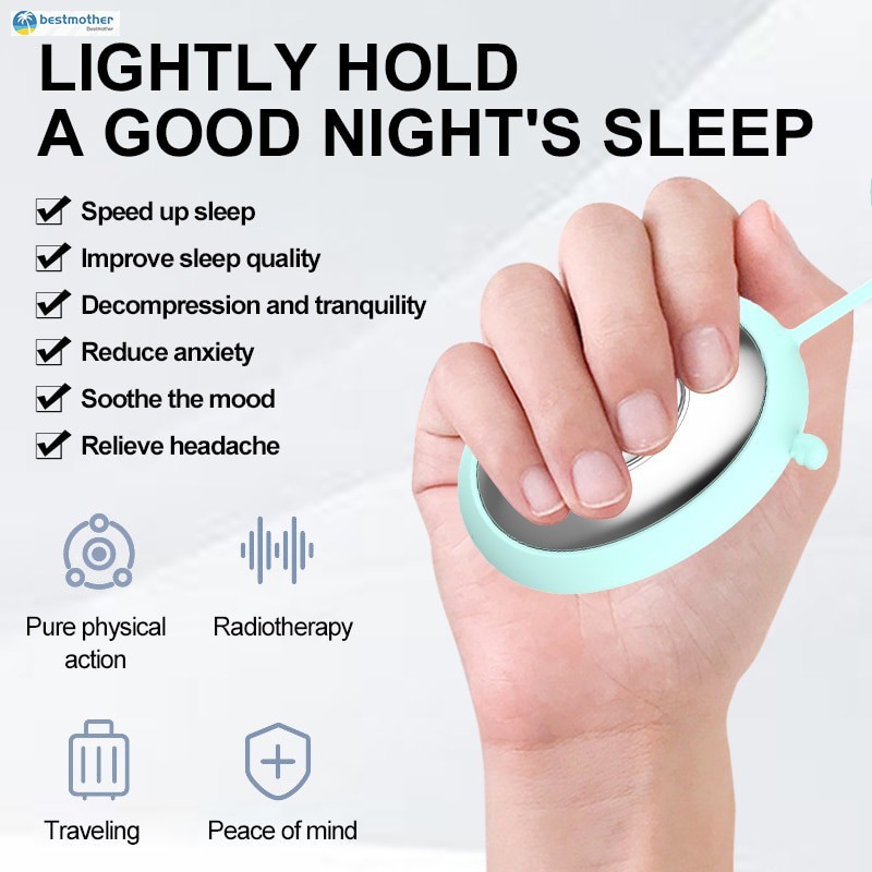 White Rechargeable Hand Held Sleep Instrument Pulse Calming
