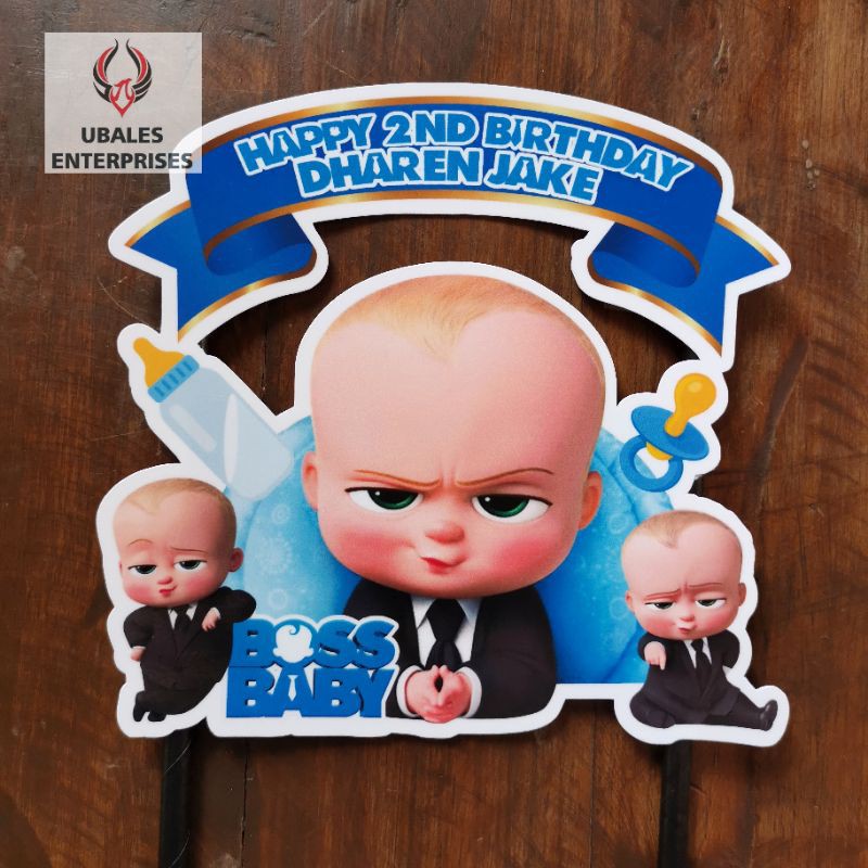 Customized Cake Topper The Boss Baby Shopee Philippines