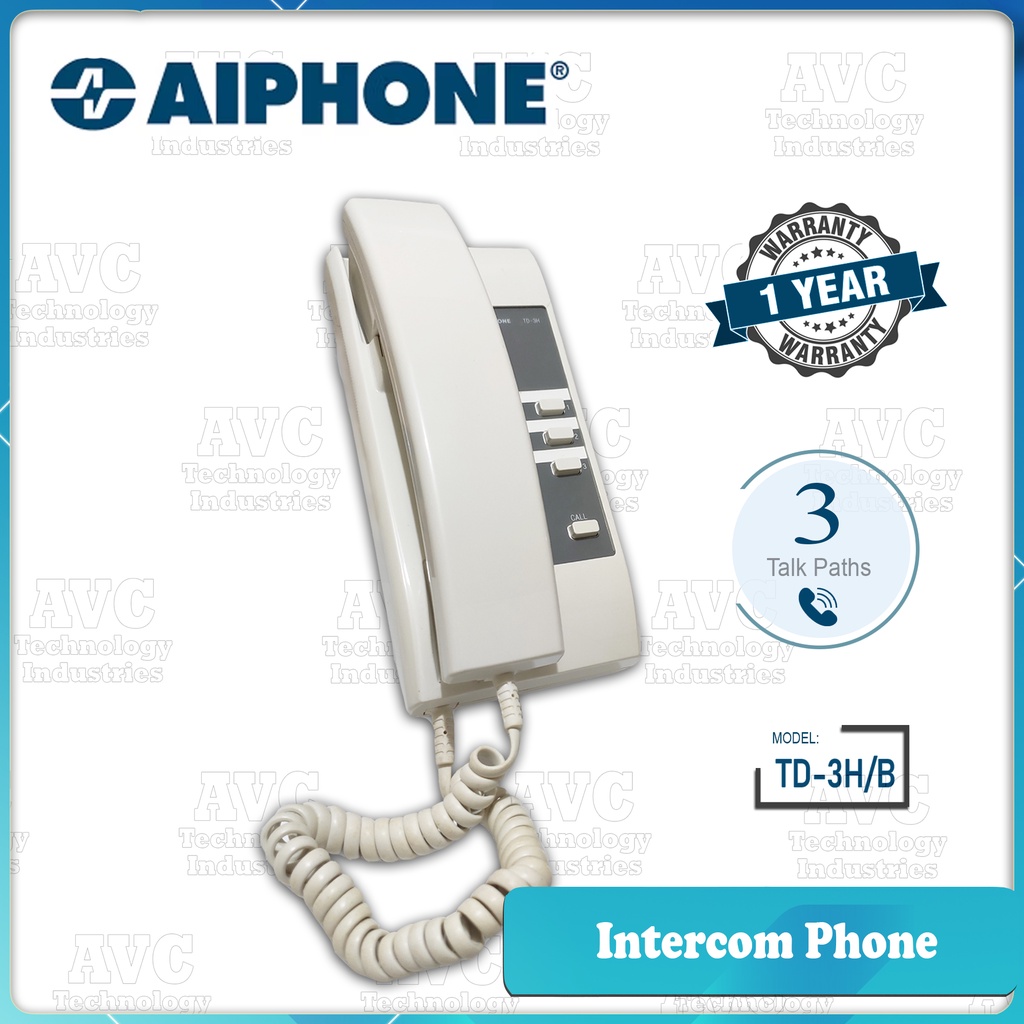 AIPHONE Intercom Phone TD-3H/B | Shopee Philippines