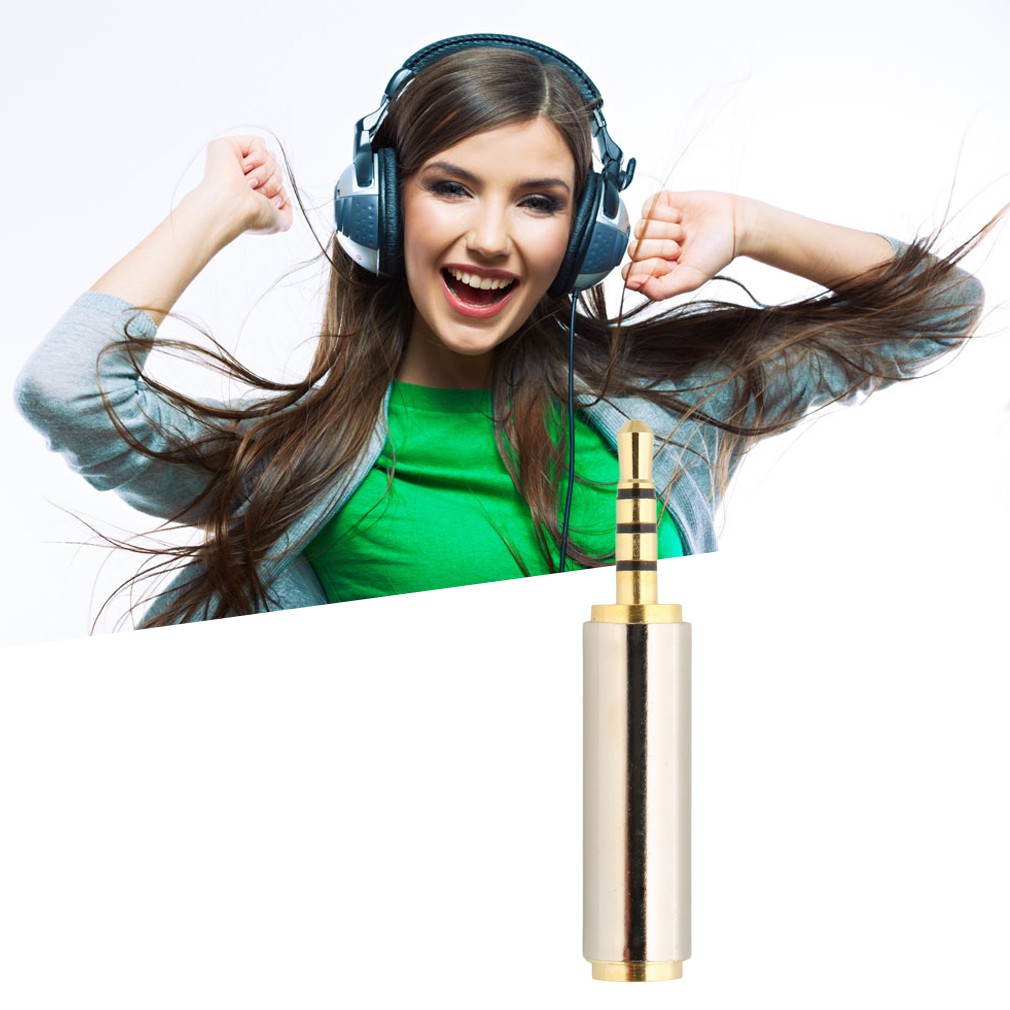 Gold 2 5mm Male To 3 5mm Female Stereo Audio Headphone Jack Adapter Converter Shopee Philippines