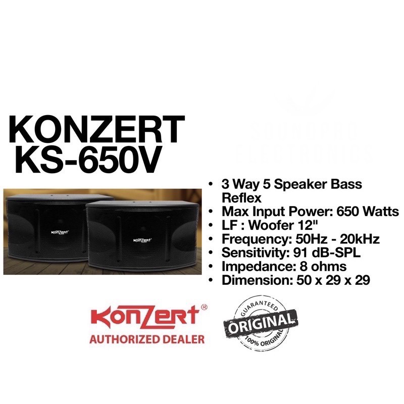 konzert speaker 650 watts