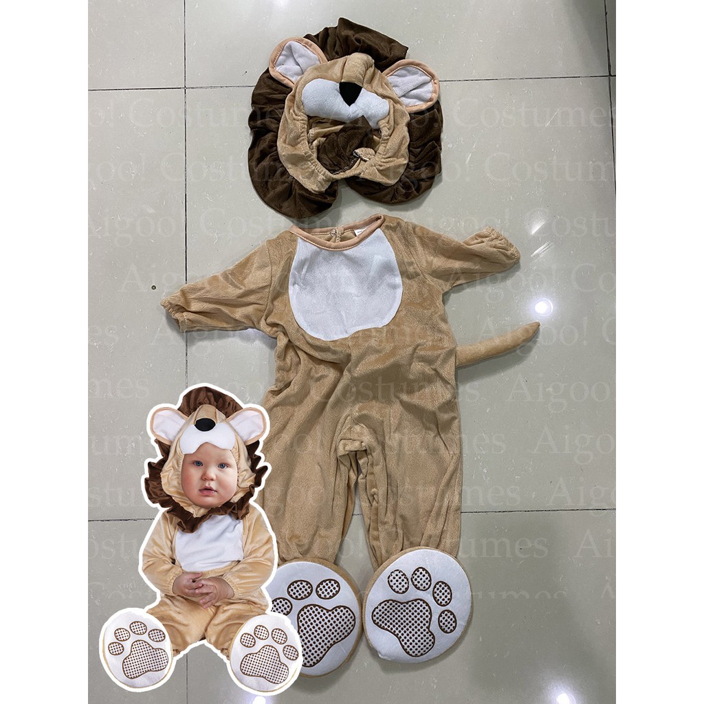 lion onesie baby