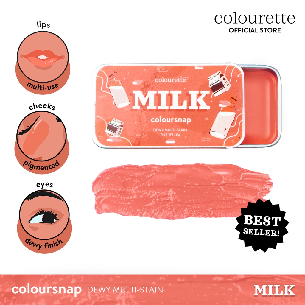 Colourette Coloursnap in Milk [Cream Blush, Cheek Tint, Blush On, Lip
