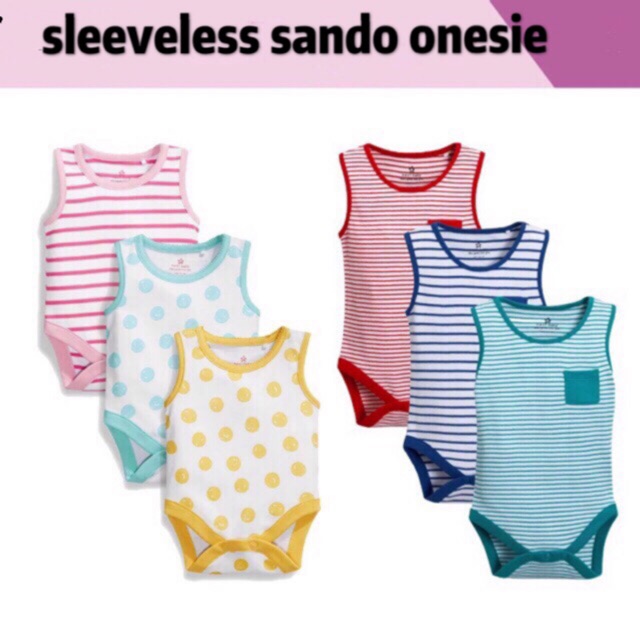 sleeveless baby onesie