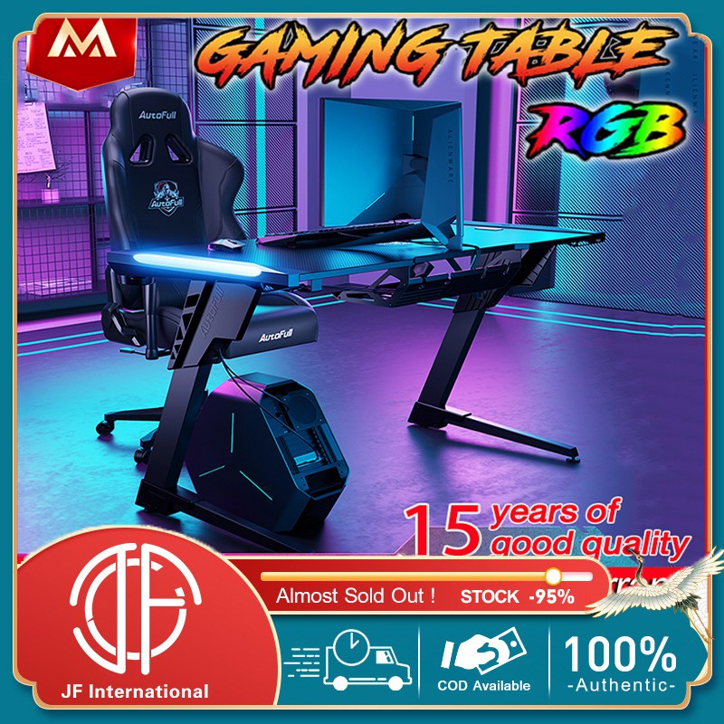 Carbon fiber Gaming Table , RGB Gaming Desk, Office desk computer desk