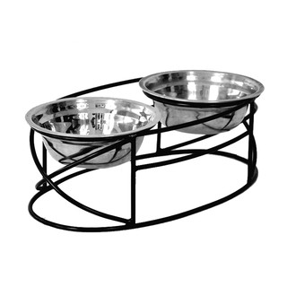 Dog Feeder Hand Craft Wrought Iron Stand For Medium And Small Dogs
