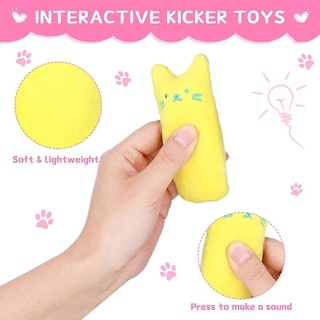 Teeth Grinding Catnip Toys Funny Interactive Plush Cat Toy Pet Kitten Chewing Vocal Toys #5
