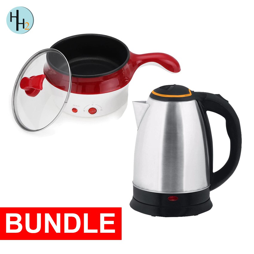 (BUNDLE) 2.0L Stainless Steel Electric Kettle 1500W WITH 1.2L Multi