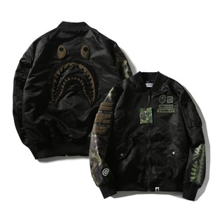 BAPE EMBROIDERED STA STAR PATTERN WOODEN Coat Mlb Jacket Baseball