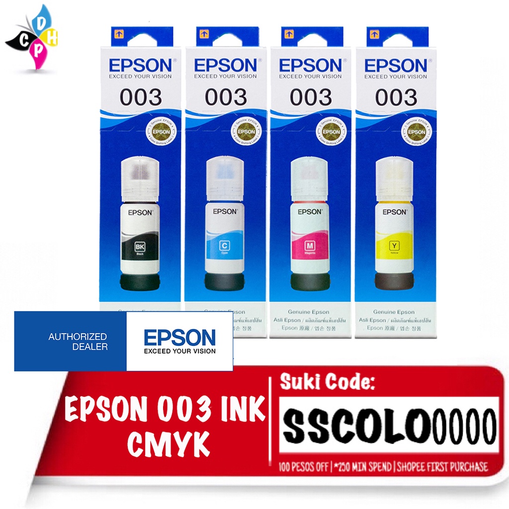 Genuine Epson 003 Inks 65ml Ciss Bottle Shopee Philippines 2750