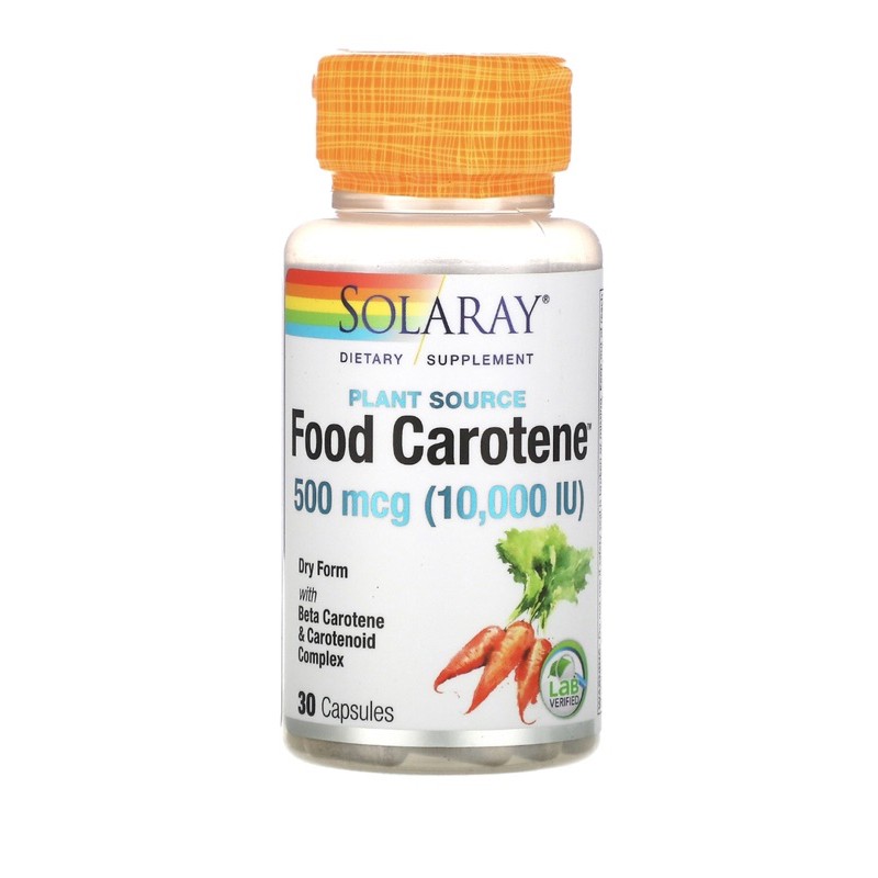 on hand!Solaray Vitamin A Food Carotene w/Beta carotene & carotenoid