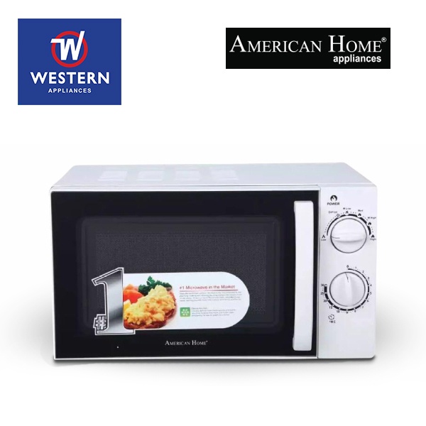 American Home AMW20MCW 20 Liters Manual Control Microwave Oven Shopee