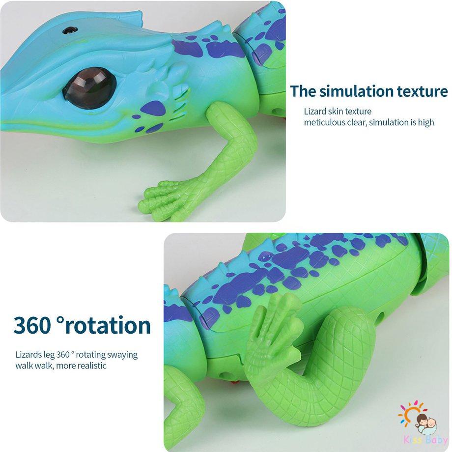 [Kiss] 360 degree Rotary Feet Electric Lizard Toy With Remote Control