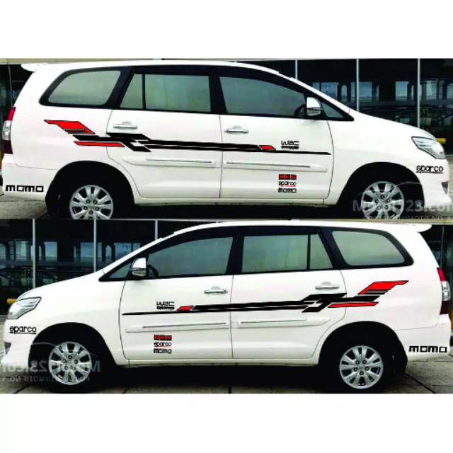 Cutting Sticker Toyota Innova Car Body List Sticker Toyota Innova ...