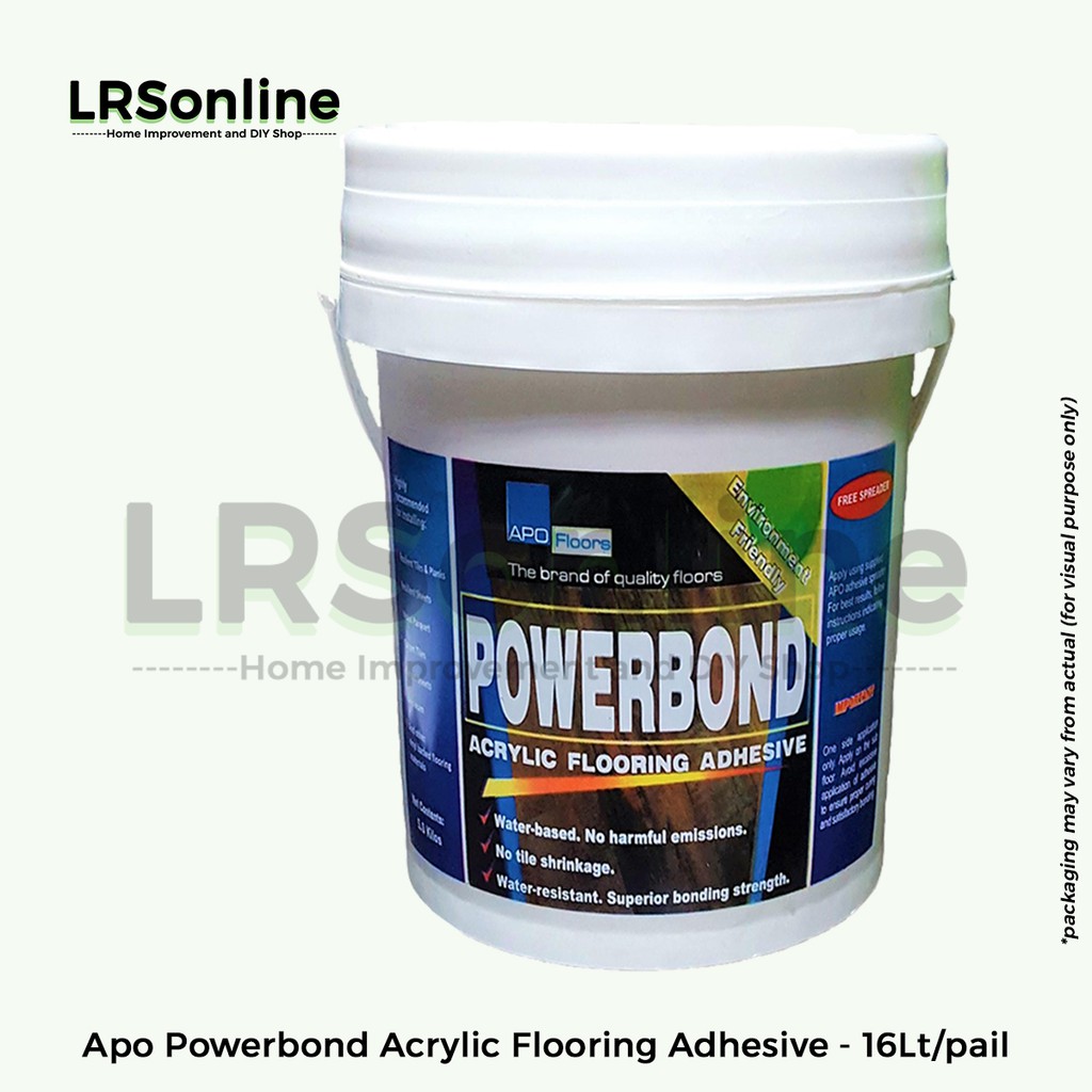 Apo Powerbond Acrylic Flooring Adhesive (pail) Shopee Philippines