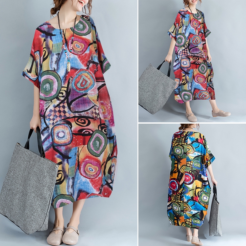 batwing sleeve maxi dress