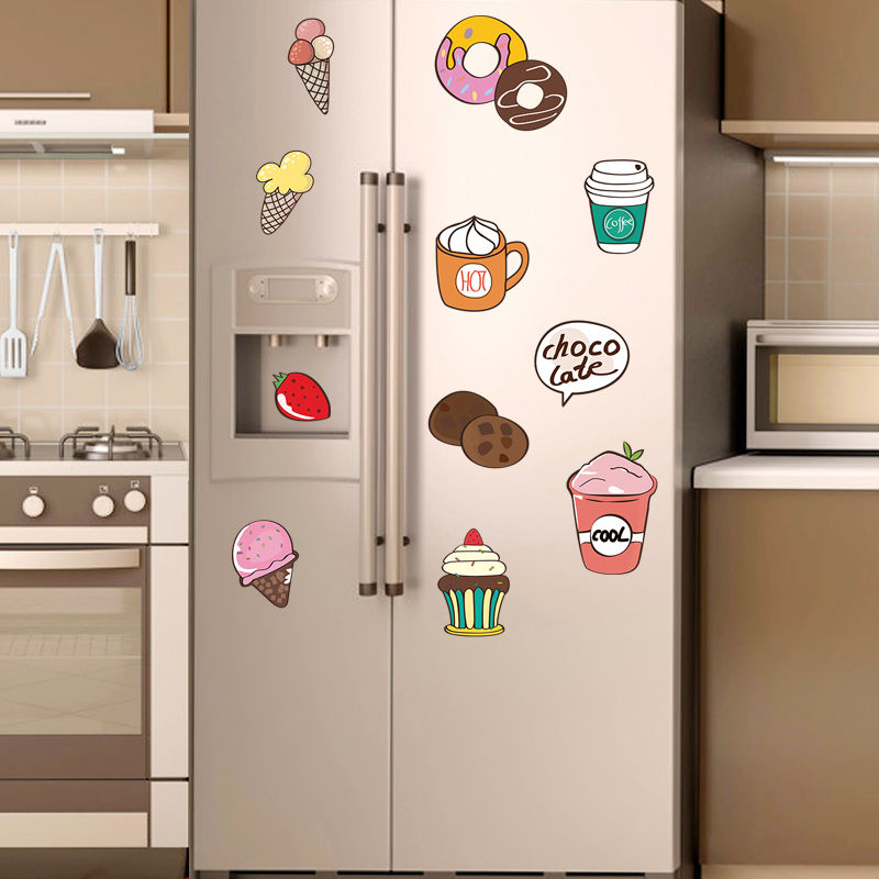 Cartoon Cute Creative Kitchen Cabinet, Removable Stickers For Kitchen Cabinets