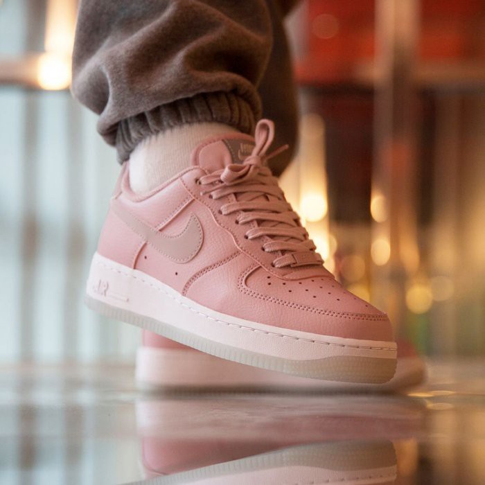 pink bottom air forces