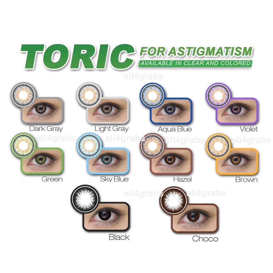 tinted toric contact lenses