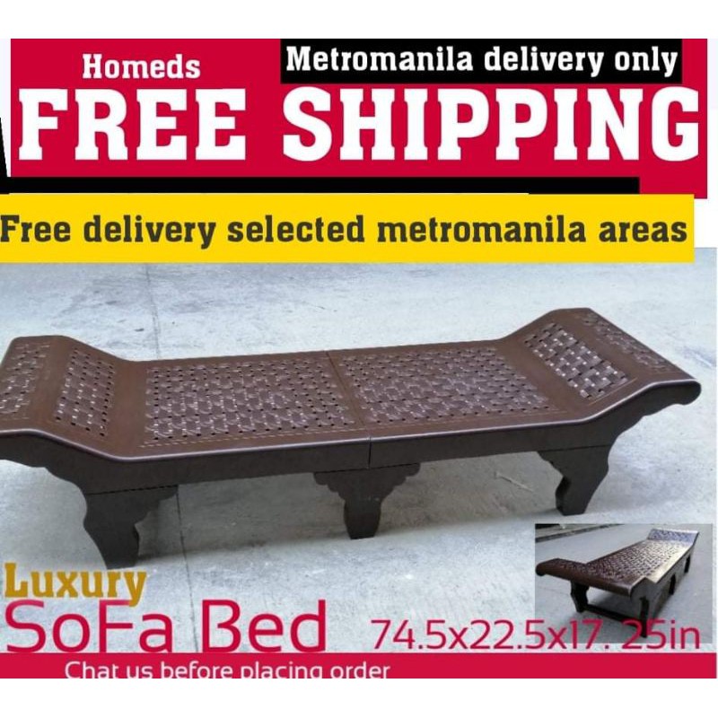 Elegant Sofa Bed 74 5x22 5x17 25inches Freeship Metromanila Ko   Bd9aa0d34f44035dc6c8e86c0ed56434