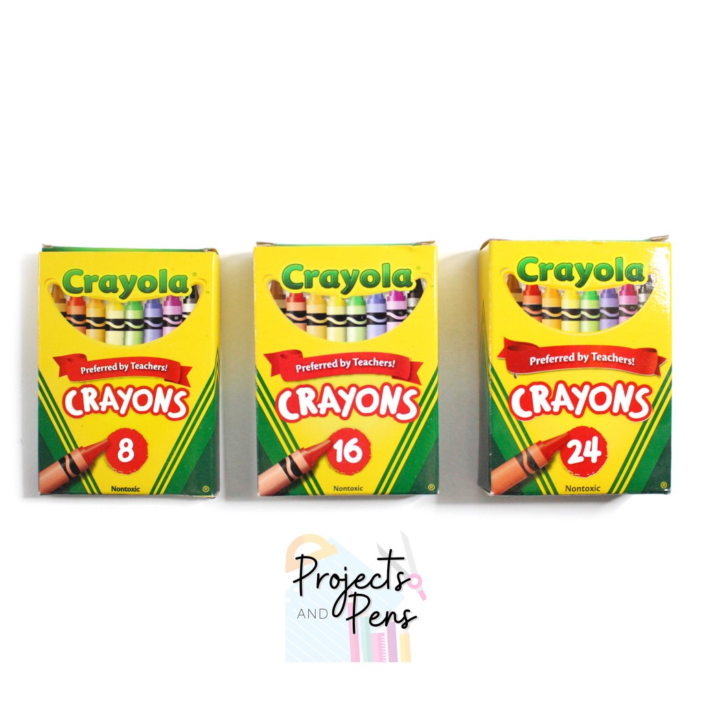 Crayola Crayons 8 16 24 Colors Shopee Philippines