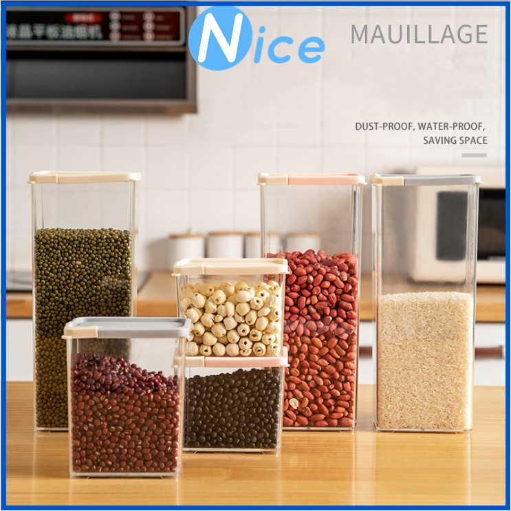 N390-Coarse grain storage tanks, plastic airtight tanks with lids, food preservation boxes