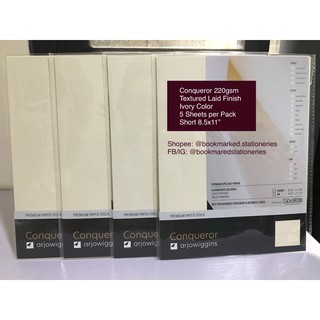 Conqueror Premium Specialty Paper 220 GSM Short Textured Laid Ultra ...