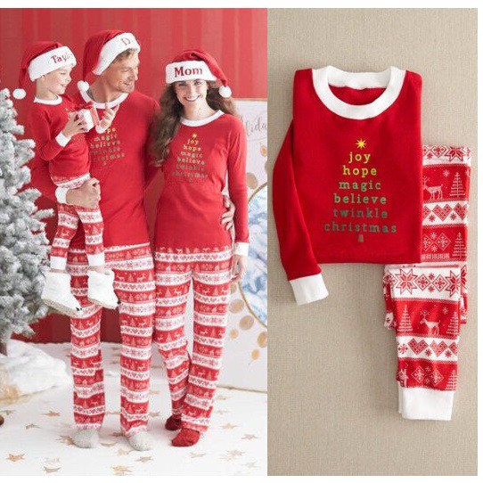 mom and son matching pajamas