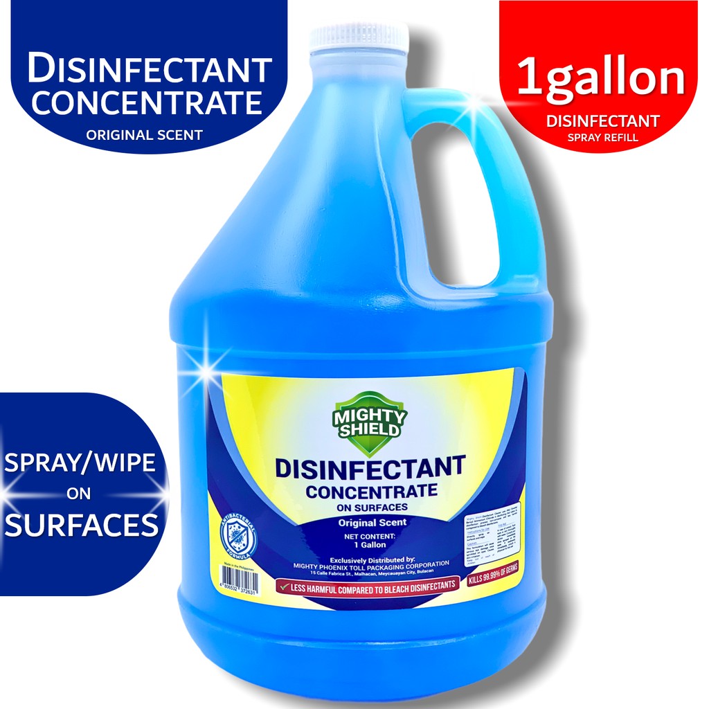 Mighty Shield DISINFECTANT CONCENTRATE 1 GALLON SHIELD DISINFECTANT GALLON Shopee Philippines