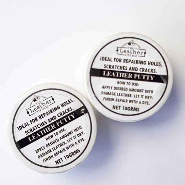 leather putty and paint