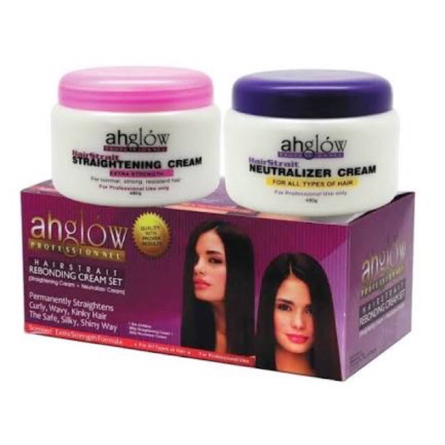 100 Original Ahglow Rebonding Set Shopee Philippines