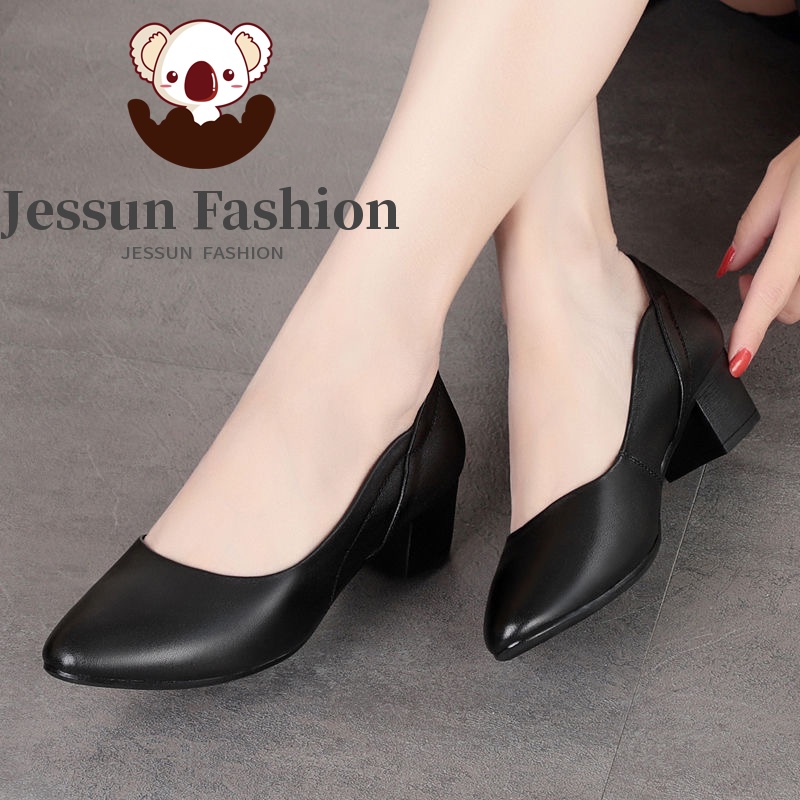 Jessun Shuta Women Black High Heels Pointed Toe Office Work Shoes Korean Fashion Style Cod Js624 4050