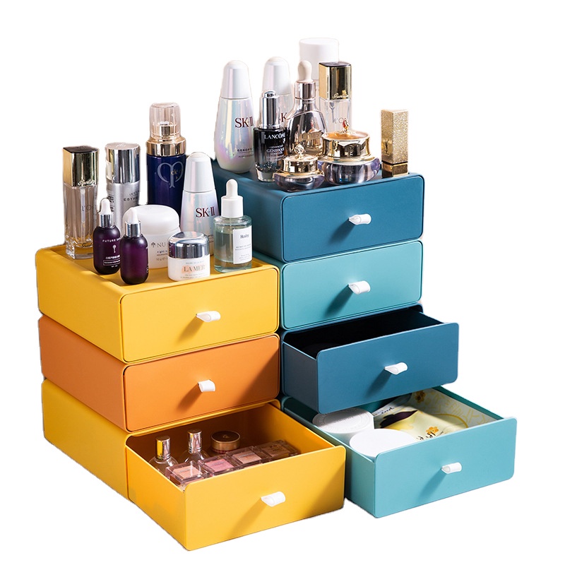 Desktop Drawer Storage Box Multilayer Stackable Plastic Storage Box