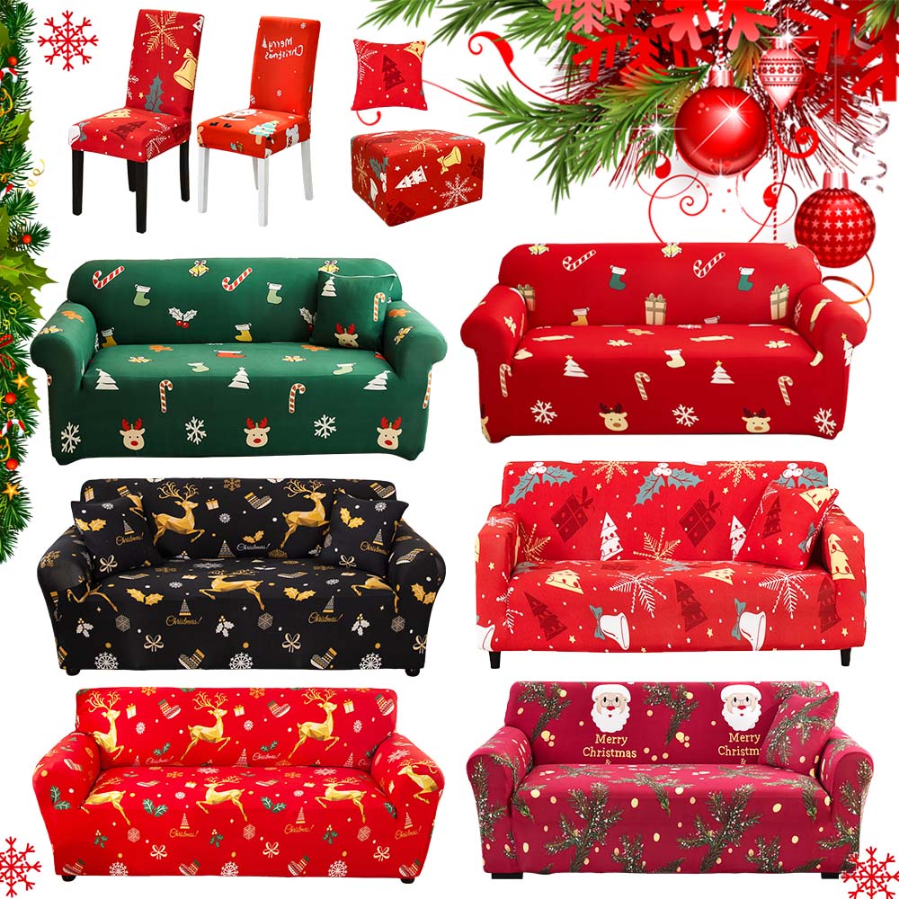 Christmas Sofa Cover 1 2 3 4 Seater Stretch Sofa Slipcover Sofa