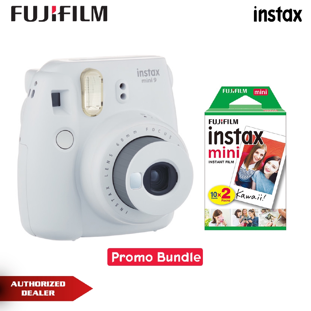 fujifilm instax mini 9 smokey white instant camera