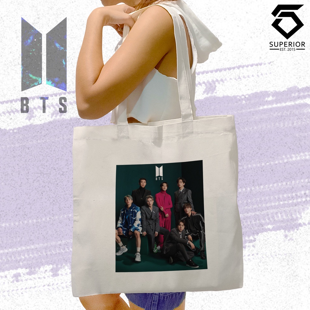 BTS Kpop Jungkook V Jimin Jin Suga RM JHope Canvas Tote Bag 4 ...