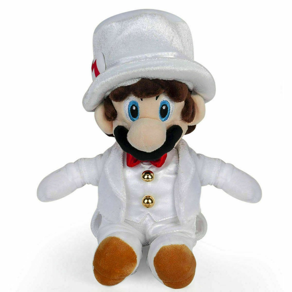 mario and peach wedding plush