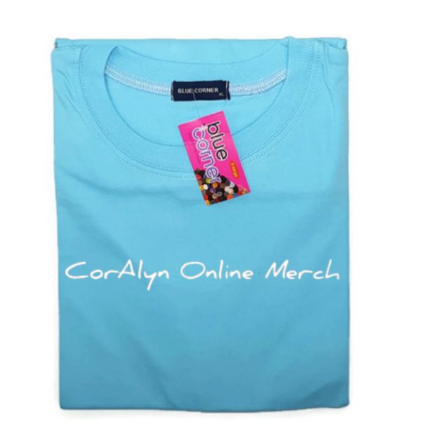 Original Blue Corner Round Neck T Shirt Sky Blue Shopee Philippines